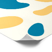 Abstracte Multicolorvormen Kunst Poster (Hoek)