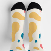 Abstracte Multicolorvormen Kunst Sokken (Top)