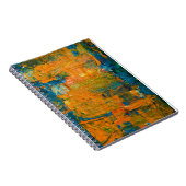 Abstracte multiculturele gemengde Oranje AC Notitieboek (Rechterzijde)