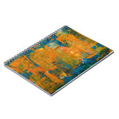Abstracte multiculturele gemengde Oranje AC Notitieboek (Linkerzijde)