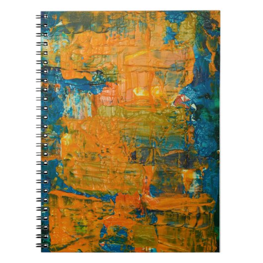 Abstracte multiculturele gemengde Oranje AC Notitieboek (Voorkant)