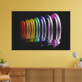 abstracte multidimensionale kunst canvas afdruk (Insitu (Woonkamer))