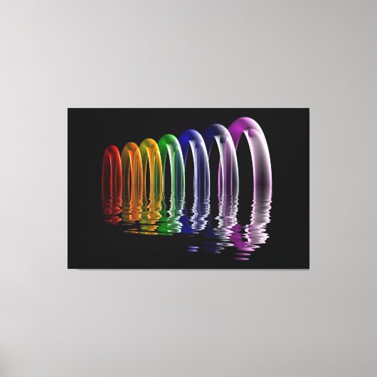 abstracte multidimensionale kunst canvas afdruk (Voorkant)