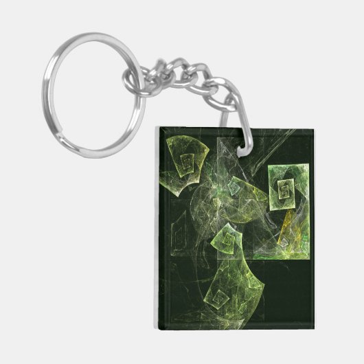Abstracte multifunctionele balans sleutelhanger (Voorkant Links)