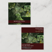 Abstracte multifunctionele wisted Balance Vierkante Visitekaartje (Voorkant / Achterkant)