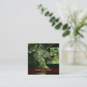 Abstracte multifunctionele wisted Balance Vierkante Visitekaartje (Staand voorkant)