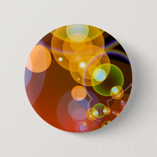 Abstracte multikleurige lens flare ronde button 5,7 cm (Voorkant)