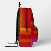 Abstracte multikleurige strepen rugzak (Links)