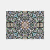 Abstracte multikleurige succulente tuinrozet fleece deken (Voorkant (Horizontaal))