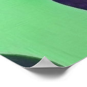 Abstracte multikleurige Tulpen met meerdere kleure Poster (Hoek)