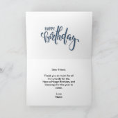 Abstracte Musical Notes Happy Birthday Kaart (Binnen)