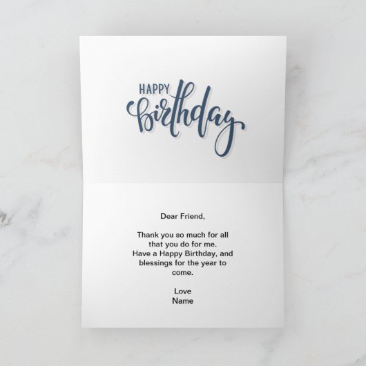 Abstracte Musical Notes Happy Birthday Kaart (Binnen)