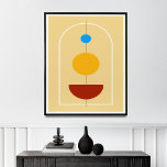 Abstracte Muur-Century Art Poster<br><div class="desc">Voeg een stukje modern Scandinavisch ontwerp toe aan uw huis met deze verbluffende abstracte landschapsafdruk. Met een gestileerde boomtak, de zon, een regenboog en een wolk, legt dit afbeelding de schoonheid van de natuur op een unieke en hedendaagse manier vast. De gedempte kleuren en het minimalistische design maken deze afdruk...</div>