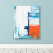 Abstracte muurkunst schilderij Canvas Print (Insitu (Houten vloer))