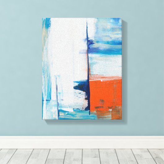 Abstracte muurkunst schilderij Canvas Print (Insitu (Houten vloer))