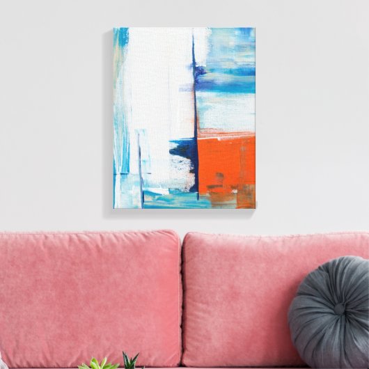 Abstracte muurkunst schilderij Canvas Print (Insitu (Woonkamer))