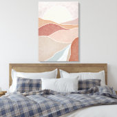 Abstracte muurschildering canvas afdruk (Insitu (Slaapkamer))