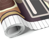 Abstracte muziek achtergrond cadeaupapier (Rol Hoek)