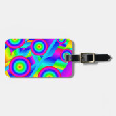 Abstracte muziek bagagelabel (Voorkant horizontaal)