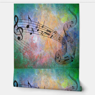 abstracte muziek behang