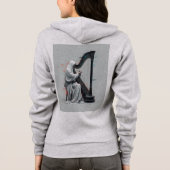 Abstracte muziek hoodie (Achterkant)