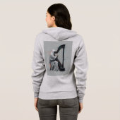Abstracte muziek hoodie (Achterkant volledig)