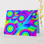 Abstracte muziek kaart (Gele Bloem)