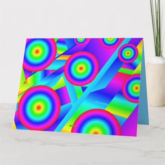 Abstracte muziek kaart (Achterkant)