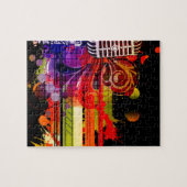 Abstracte muziek legpuzzel (Horizontaal)