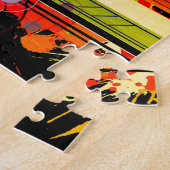 Abstracte muziek legpuzzel (Zijkant)