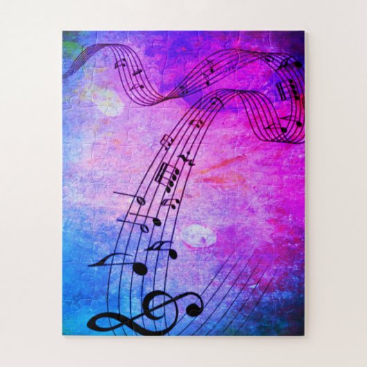 abstracte muziek legpuzzel (Verticaal)