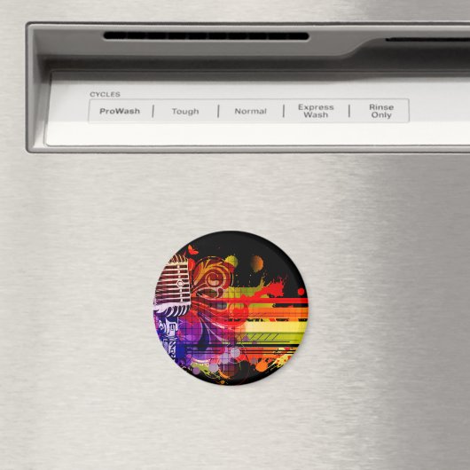 Abstracte muziek magneet (Insitu (Vaatwasser))