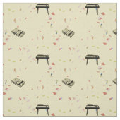 Abstracte muziek orgaanrecordstructuur stof (Swatch)