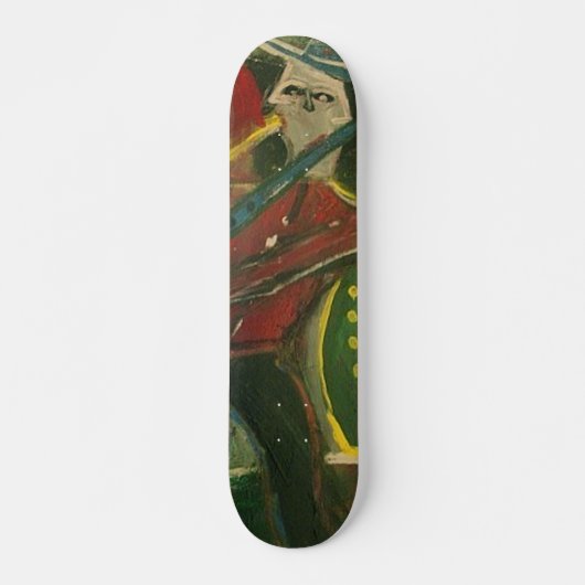 Abstracte muziek persoonlijk skateboard (Voorkant)