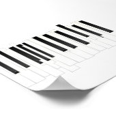 Abstracte muziek poster (Hoek)