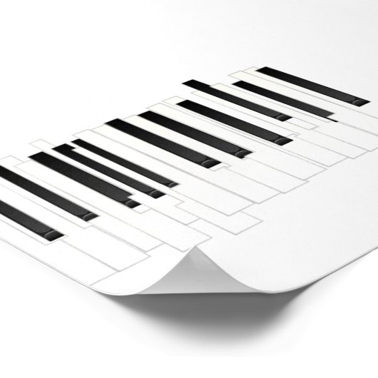 Abstracte muziek poster (Hoek)