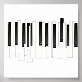 Abstracte muziek poster