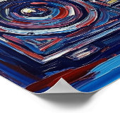 Abstracte muziek schilderen poster (Hoek)