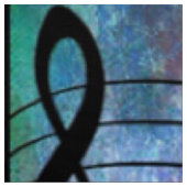 abstracte muziek stof (Swatch)