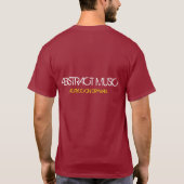 Abstracte muziek t-shirt (Achterkant)