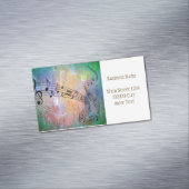 abstracte muziek visitekaartje magneet (Voorbeeld)