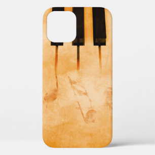 Abstracte muziekachtergrond - Toetsenbord en muzie Case-Mate iPhone Case