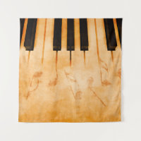 Abstracte muziekachtergrond - Toetsenbord en muzie