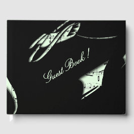 Abstracte muziekgastboekafbeelding gastenboek