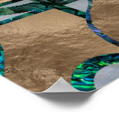 Abstracte muziekkunst collage - gemengde media #1 poster (Hoek)