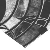 Abstracte muziekkunst - Grijsverblindende texturen Korte Tafelloper (Hoek)