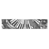 Abstracte muziekkunst - Grijsverblindende texturen Korte Tafelloper (Horizontaal)