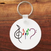 Abstracte muziekLogo Sleutelhanger (Voorkant)