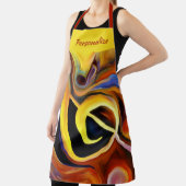 Abstracte muzieknoot Speciaal artiest Smock Schort (Insitu)