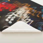 Abstracte muzieknoten: Lichten Bokeh achtergrond Sherpa Deken (3/4)